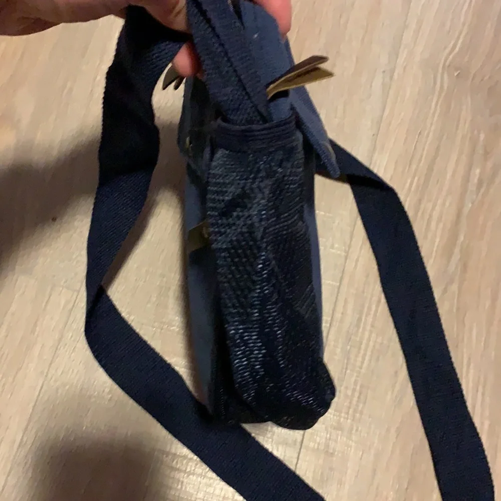 Blue multi purpose travel crossbody bag